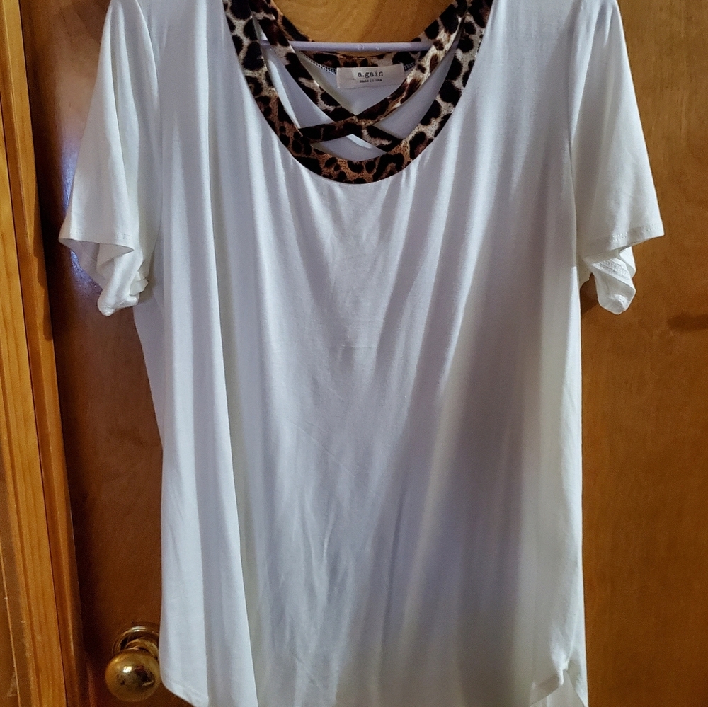NWOT 2x Leopard top